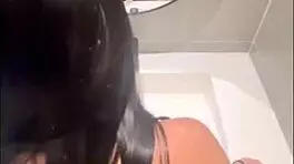 Viral Risky Raw Creampie Fuck with Eager Colombian Latina in Public Mall Bathroom