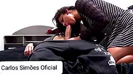 brazilian beauty sucks rides and bounces on huge cock homemade style