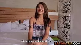 Petite Latina Babe Tries Massive Older Guy's Huge Cock for First Time