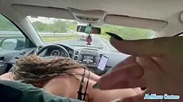 i picked her up she sucked til cum then fucked roadside like crazy