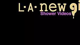 pretty blonde model enjoys steamy shower session