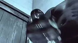 monster bbc breeds her rough with huge cum oiled pov 💦🍆