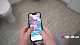 wanna feel my petite feet in bikini stroking your cock fast stepsis style?