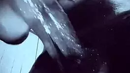 monster bbc breeds her rough with huge cum oiled pov 💦🍆