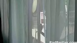 Lesbian sluts crave pussy eating after swimming!