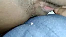 young jamaican babe's pussy sparkles wet in homemade tease