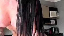 Skinny Brazilian brunette doggystyled hard by producer in casting POV