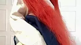 harsh private spanking leaves redhead begging