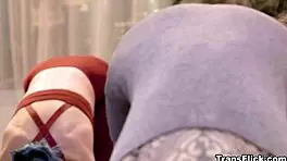 transsexual yoga instructor emma rose trains student jewelz blu in class