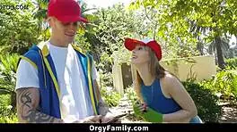 nerd girl rides cock hard for the game