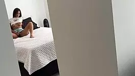 Neighbor spies my masturbation and sparks total horny frenzy