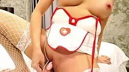 naughty nurse fingers pussy to explosive squirt ninewthai