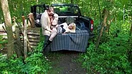 Blonde teen goddess tempts fate with amateur tight anal pounding