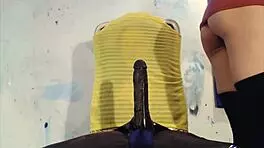 naughty brit teases with dildo squirt and shaved pussy play