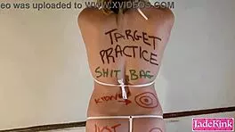 Cumslut Tied Up! Marked and Taped for Submission!