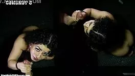 robbins gulps down nine thick cumshots like a pro