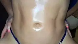 damn this sexy latina ass takes huge anal dildo deep