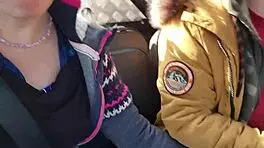 Wild outdoor anal pounding in buggy with squirting milf moans