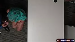 hijab shoplifter's cute face hides rough pounding