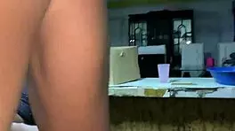 Colombian transsexual in lingerie gets bent over fucked doggystyle and missionary