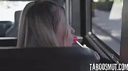 bus driver joins vr orgy licking petite teen sluts in uniform