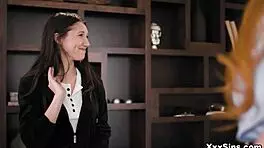 lauren phillips guides maya woulfe and lily larimar's first steamy lesbian exploration together