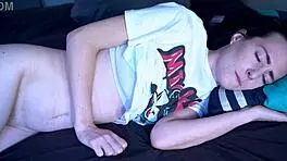 sneaky guy enters room pounds blue-eyed babe hard