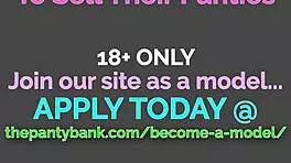 Pale 18YO Amateur Huge Natural Tits Cum Hard Stuffing Wet Panties Panty Bank