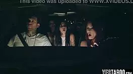 i'm sorry but this redhead milf gets pounded hard in wild foursome orgy