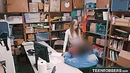 WHAT IF I BEND OVER FOR YOU, OFFICER? Horny shoplifter fucked hard!