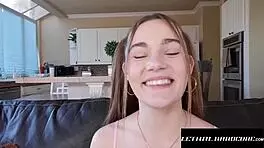 Petite Babe's Small Tits Bounce on Hard Cock Cowgirl