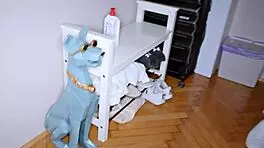 Domina kitana lure en látex castiga y folla duro a brady bud 💦🍆