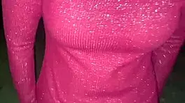 hot girlfriend's big boobs bounce in jungle hardcore fuck