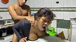 shower pounding my slutty stepsis hardcore doggystyle creampie