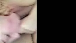 Nerdy girlfriend drains cock deep in pov