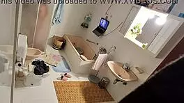 spy cam catches me wildly masturbating with dildo in steamy bath 🛁💦😈
