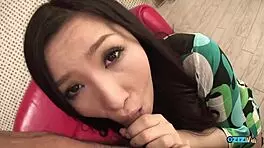 Excited Young Asian Deepthroats Cock with Gusto and Swallows Cum