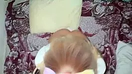 skinny mexican student sucks teacher's cock like lollipop then offers tight pussy