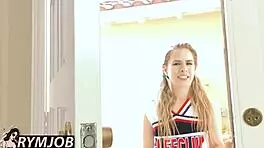 Lilly Lit's Kinky Cheerleader Rimjob and Submissive Ball Licking