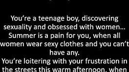 ebony beauty flashes big natural tits behind leather skirt outdoors