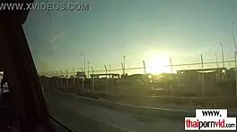 Petite Small-Titted Amateur Asian Cherry Rides Big White Cock Relaxed