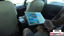 Petite Small-Titted Amateur Asian Cherry Rides Big White Cock Relaxed