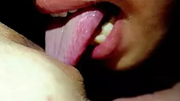 ninewthai squirms as tongue dives into her tight pussy over and over