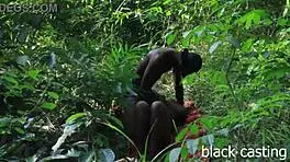 Ebony teen 18+ with hairy ass takes first big black cock