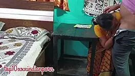 desi housewife passionately fucks young guy quickie in taboo indian style