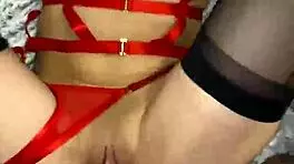 Latina girlfriend gets intense pounding in stockings