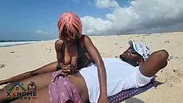 Naughty curvy teen addict squirts wet pussy orgasms in first beach sex quickie pounding.