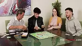 Game night explodes into wild free use pussy pounding frenzy