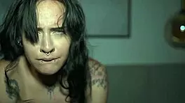 damn, this blue-eyed brunette gets pounded nonstop in the hotel room