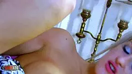 Horny nasty blonde babe big tits pussy squirting deepthroat hardcore shag